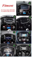 9.7″ Android Stereo GPS Head Unit 2+32G For Nissan Juke 2010-18 Built-in Carplay
