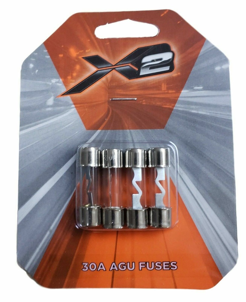 X2 30A AGU Gold Fuse AGU30 30 Amps 4 pack pk Platinum Plated