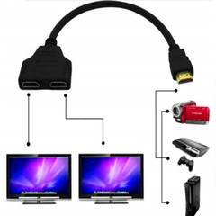 4K HDMI Cable Splitter Adapter 2.0 Converter 1 In 2 Out 1 Male to 2 Female US