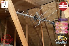 Heavy Duty Yagi Outdoor TV Antenna 300 Mile for All-Weather Performance