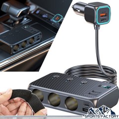 9 in 1 Multi Car Cigarette Lighter Socket Expander USB Charger Power Adapter