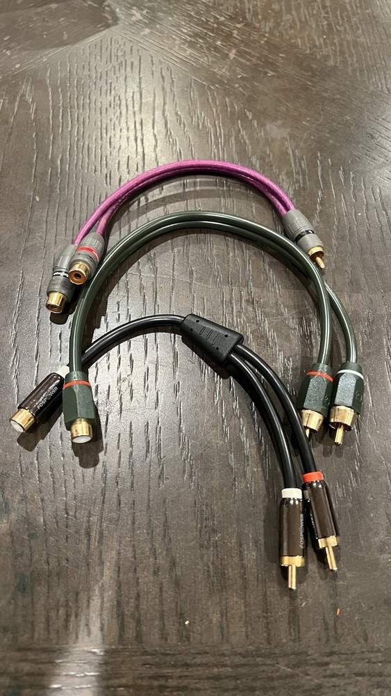 Lot of RCA Audio Cables – FosPower, Rockford Fosgate, AudioQuest