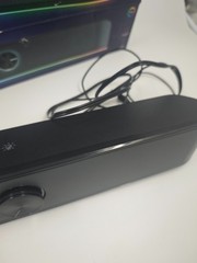 Gaming Trust RHOX RGB Illuminated Soundbar USB PC Laptop TV Speaker