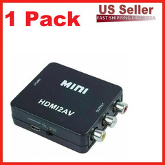 HDMI To RCA AV Adapter Converter Cable CVBS 3RCA 1080P Composite Video Audio lot