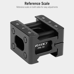 Yueoct Metal Picatinny to 35.5×35.5×25.4mm / 1.4×1.4×1.0in, Black