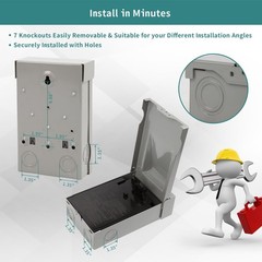 60Amp Pull Out Disconnect 2 Pole 3 Wire Metal Box for AC Units