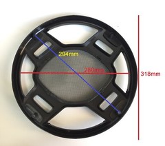 12 Inch 12″ ABS Black Speaker Cover Metal Mesh Grill For Car Audio DJ PA Speaker