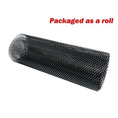Car Grill Mesh,40 x 13 inch Universal Black Mesh,Aluminum 8x4mm Rhombus Black