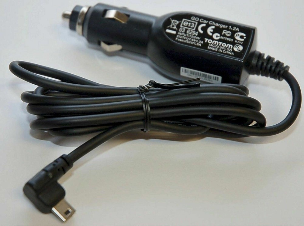 ORIGINAL TomTom GPS Mini-USB Car Charger Adapter XXL 530 540 550TM XL 350TM 340