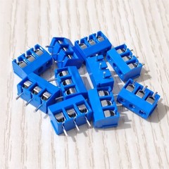 50pcs 3-Pin PCB Mount Screw Terminal Block 5mm Pitch Connector US