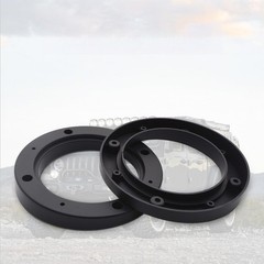 2PCS 6.5” Black Plastic Speaker Spacer Adaptor Ring Mounting Bracket 6.5 inches