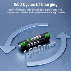 4/8/12/16x 1.5V 1300mWh AAA Rechargeable Lithium Battery + Charging Storage Box