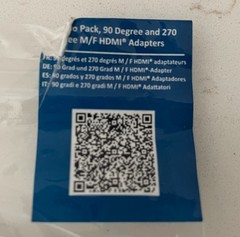 Cable Matters Combo Pack – 90 Degree and 270 Degree M/F HDMI Adapters