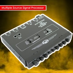 Autotek Car Audio Equalizer 4-Band / 9-Volt Line-Driver Multiple-Source Signal