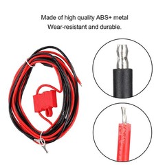 HKN4137A ABS Metal Power Cord with Buckle for MOTOROLA Mobile Radio Black Red