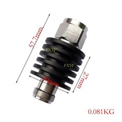 N Type Coaxial Attenuator 10W 50Ω 0-3GHz/4GHz 1/2/3/5/6/10/15/20/25/30/40/50dB