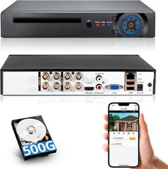 5MP High Definition 8 Channel 6-in-1 XVR DVR H.265+ Pre-Installed 500GB HDD