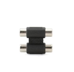 2 RCA Female to Female F/F Video Connector Converter Adapter for TV DVD HDTV AV