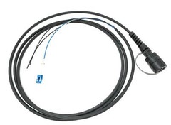 FTTA Circular Sealed 2 Core LC-UPC Singlemode TPU Outdoor Fiber Optic Cable 5M