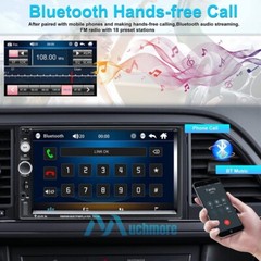 7″ Bluetooth Touch Screen 2DIN Car Stereo Radio Multi Media MP5 Player+Rear Cam
