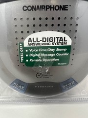 Conair TAD2014MRBCS Digital Answering Machine Voice Time Day Stamp NEW Sealed