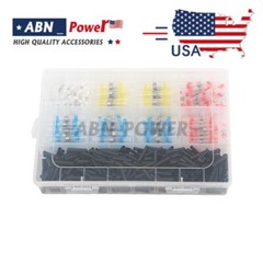 690PCS Solder Sleeve Seal Heat Shrink Butt Wire Connectors Terminals Waterproof