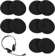 Lightweight 55mm Foam Ear Pads – 10 Piece Set for Enhanced Comfort in Headphones