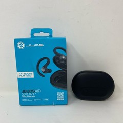 JLab JBuds Air Sport True Wireless Earbuds + Charging Case – Black