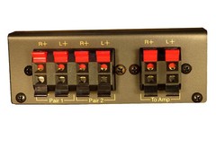 2 Pair Way Stereo Compact Rugged Speaker Switcher Selector Switch box 1×2 TC-22