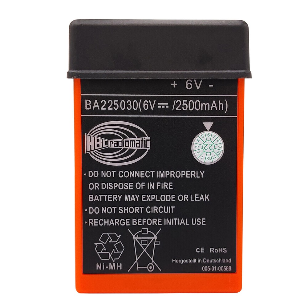 BA225030 6V Ni-Mh Battery / QA109600 Battery Charger For HBC Crane remote NEW