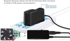5V1A AC Adapter DC5V Power Supply Cord with 11 Plug Tips AC to DC 5Volt 1A 500mA