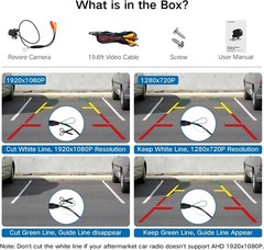 Durable HD Reverse Camera – Night Vision & 170° Angle for Trucks, SUVs, Sedans