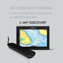 Simrad GO7 XSR – 7-inch Chartplotter with Active Imaging 3-in-1 Transducer