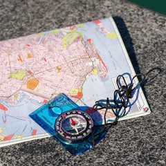 TurnOnSport Orienteering Compass – Advanced Scout for Green Orange