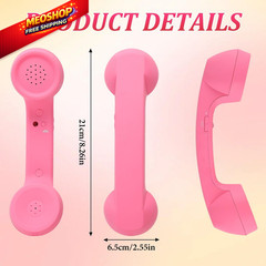 Retro Phone Handset,2026 New Style Type-C Handset,Type-C Black