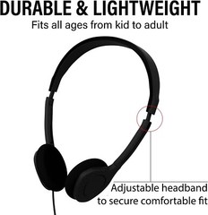 Bulk Wholesale Lot of 10 MULTICOLOR Stereo 3.5mm On-ear Earbuds / Headphones