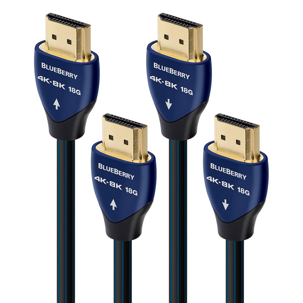 AudioQuest Blueberry 4K-8K 18Gbps HDMI Cable – 4.92 ft. (1.5m) – Pair