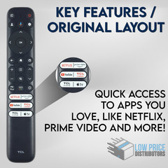 New Genuine TCL Voice Remote RC923 for Google TV Q650G Q750G QM850G S450G Series