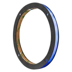 4 DS18 6.5″ Speaker Rings RGB LED LRING6 Clear Plastic Plexiglass 1/2″ Spacer