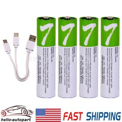 1.5V AA AAA Battery USB Rechargeable Lithium ion Batteries 2600/750mWh W/ Type-C