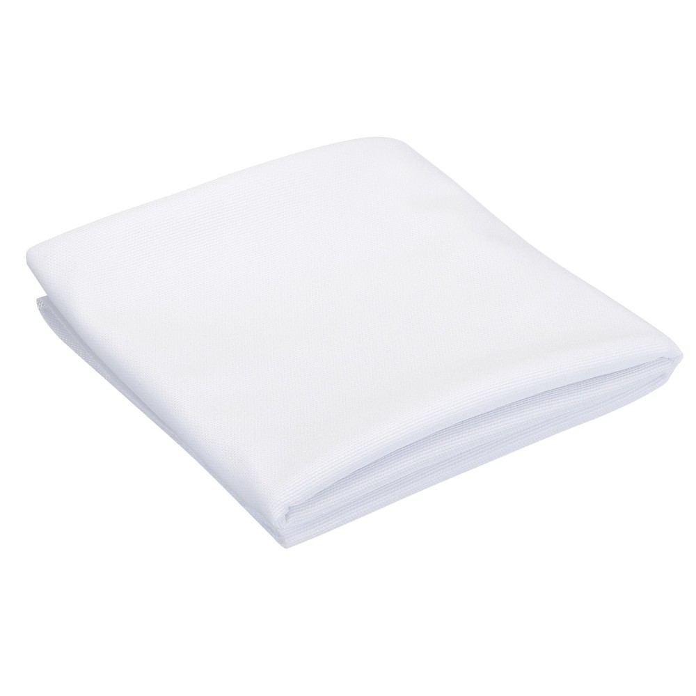 White Speaker Mesh Grill Stereo Fabric Dustproof 50cm x 150cm 20″ x 59″