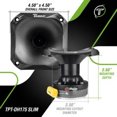2x Timpano TPT-DH175 Slim 1″ Ferrite Compression Driver 1in. Exit Waveguide Pro
