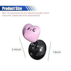Love Heart Car Push Start Button Cover, Metal Car One-Button Starter Pink