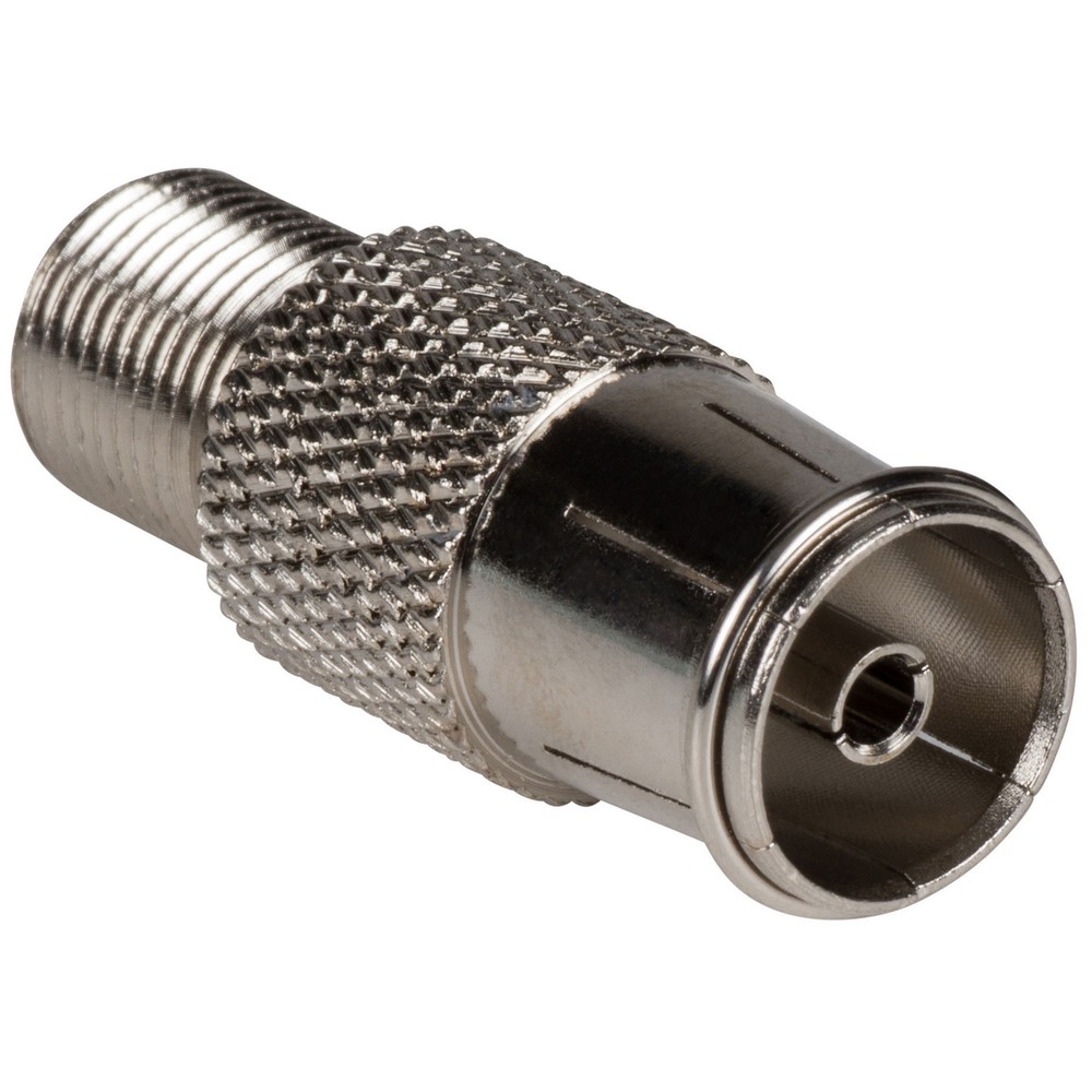 PAL Female to F Type Jack Adapter – Coax TV FM Radio Antenna Converter Connector