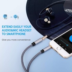 Audio Extension Cable 1.5Ft,Audio Auxiliary Stereo Extension Audio Cable 3.5m…