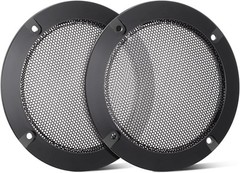 Lightweight 5-Inch Speaker Covers – 2PC Black Mesh Grills with Easy Installation