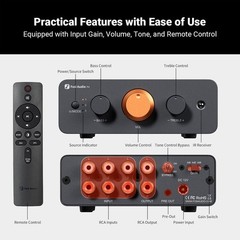 Fosi Audio P4 Mini Preamplifier 3 Inputs Gain Bass&Treble Control (Refurbished)