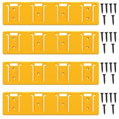 Battery Rack for DeWalt 20V, 4 Slot, Yellow-4pc