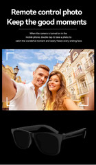 Camera AI Smart Glasses Touch Control Photo Recording Translator Voice Assistant