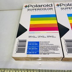 Polaroid Supercolor T-120 VHS Lot Of 2 Video Cassette Tapes 6 hours New Sealed